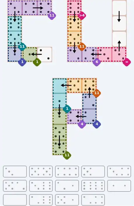 NYT Pips June 11, 2026 hard puzzle full solution grid showing final answer with hints