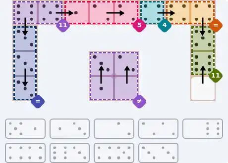 NYT Pips June 11, 2026 medium puzzle full solution grid with completed hints