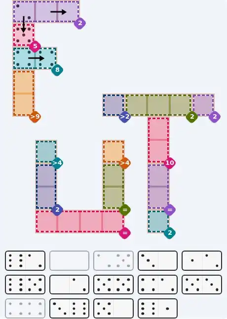 Pips hint for June 12, 2026 – hard level puzzle grid with critical first placements and strategy