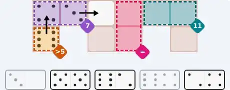 Pips hint for June 13, 2026 – easy level puzzle grid showing key first steps and strategy