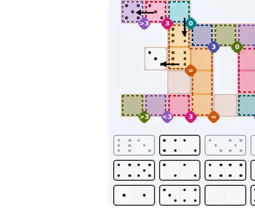 Pips hint for June 13, 2026 – hard level puzzle grid with critical first placements and strategy