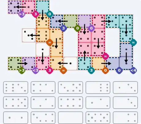 NYT Pips June 13, 2026 hard puzzle full solution grid showing final answer with hints