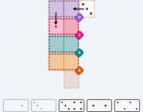 Pips hint for June 15, 2026 – easy level puzzle grid showing key first steps and strategy