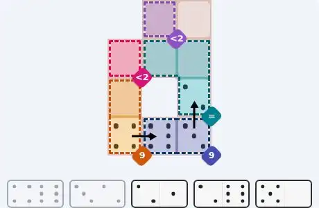 Pips hint for June 16, 2026 – easy level puzzle grid showing key first steps and strategy