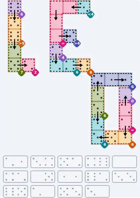 NYT Pips June 17, 2026 hard puzzle full solution grid showing final answer with hints