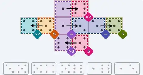 NYT Pips June 18, 2026 easy puzzle full solution grid with all hints completed