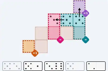 Pips hint for June 19, 2026 – easy level puzzle grid showing key first steps and strategy