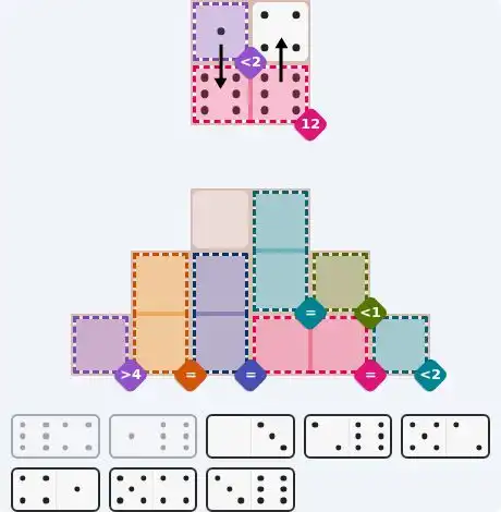 Pips hint for June 19, 2026 – medium level puzzle grid highlighting important moves and hints