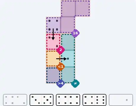 Pips hint for June 21, 2026 – easy level puzzle grid showing key first steps and strategy