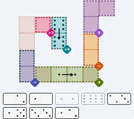 Pips hint for June 22, 2026 – medium level puzzle grid highlighting important moves and hints
