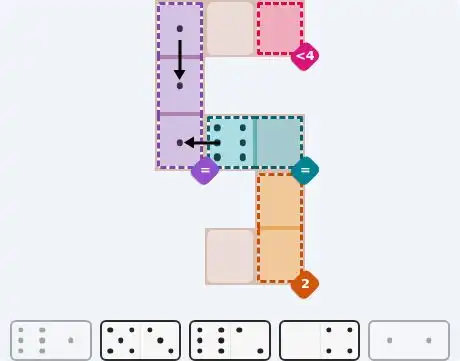 Pips hint for June 23, 2026 – easy level puzzle grid showing key first steps and strategy