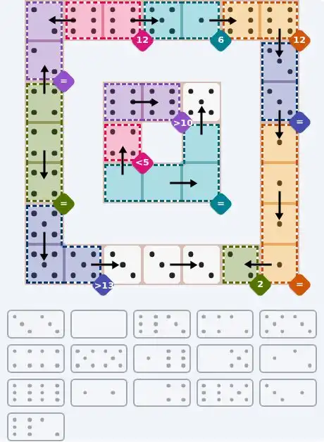NYT Pips June 23, 2026 hard puzzle full solution grid showing final answer with hints
