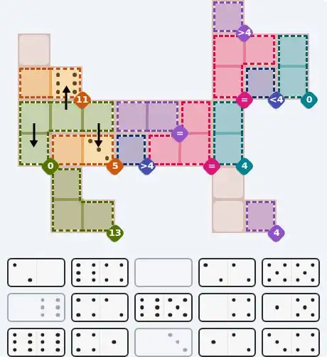 Pips hint for June 25, 2026 – hard level puzzle grid with critical first placements and strategy