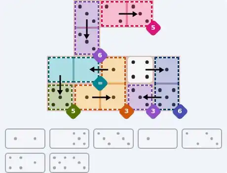 NYT Pips June 25, 2026 medium puzzle full solution grid with completed hints