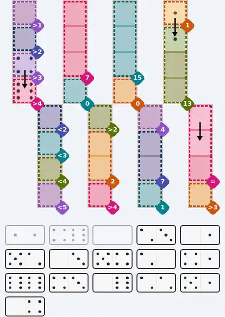 Pips hint for June 26, 2026 – hard level puzzle grid with critical first placements and strategy