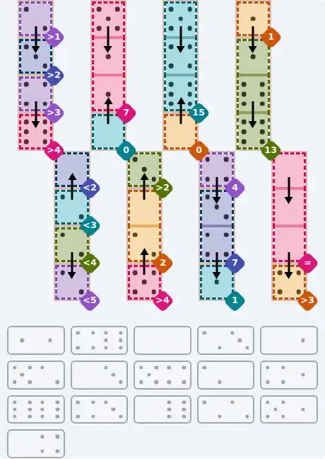 NYT Pips June 26, 2026 hard puzzle full solution grid showing final answer with hints