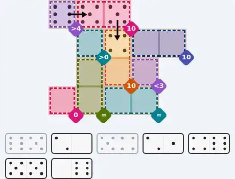 Pips hint for June 26, 2026 – medium level puzzle grid highlighting important moves and hints