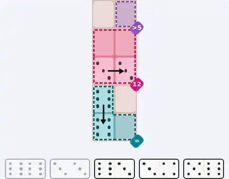 Pips hint for June 28, 2026 – easy level puzzle grid showing key first steps and strategy