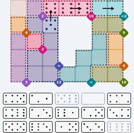 Pips hint for June 3, 2026 – hard level puzzle grid with critical first placements and strategy