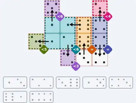 NYT Pips June 30, 2026 medium puzzle full solution grid with completed hints