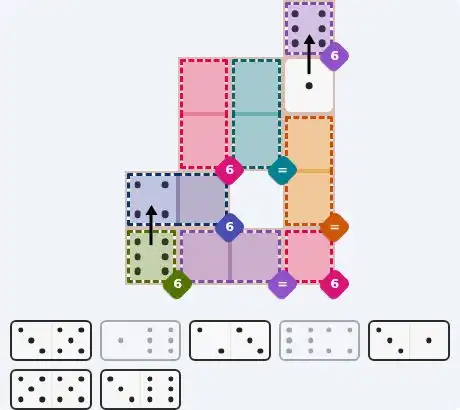 Pips hint for June 5, 2026 – medium level puzzle grid highlighting important moves and hints
