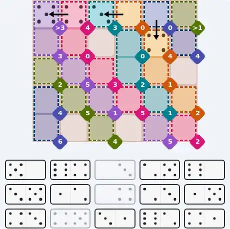 Pips hint for June 6, 2026 – hard level puzzle grid with critical first placements and strategy
