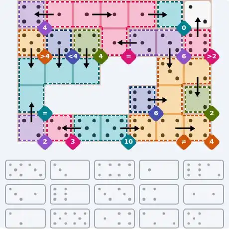 NYT Pips June 8, 2026 hard puzzle full solution grid showing final answer with hints