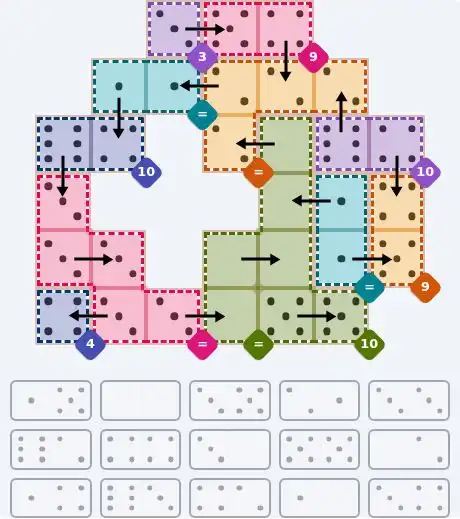 NYT Pips August 1, 2026 hard puzzle full solution grid showing final answer with hints