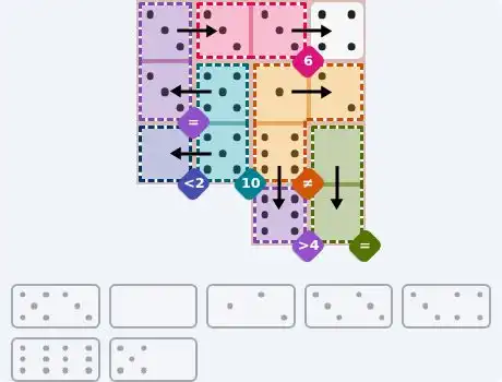 NYT Pips August 1, 2026 medium puzzle full solution grid with completed hints