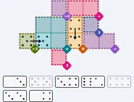 Pips hint for August 2, 2026 – medium level puzzle grid highlighting important moves and hints