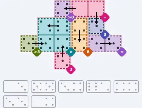 NYT Pips August 2, 2026 medium puzzle full solution grid with completed hints