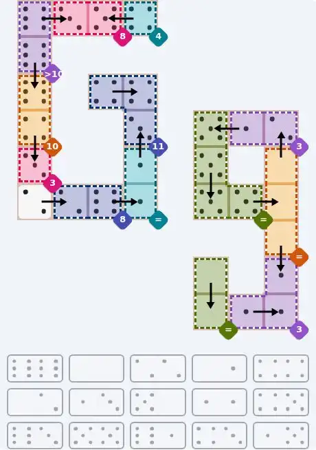 NYT Pips July 10, 2026 hard puzzle full solution grid showing final answer with hints