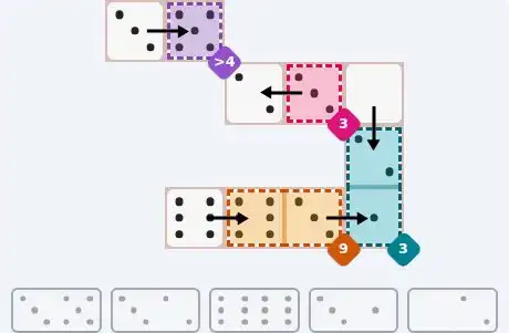 NYT Pips July 12, 2026 easy puzzle full solution grid with all hints completed