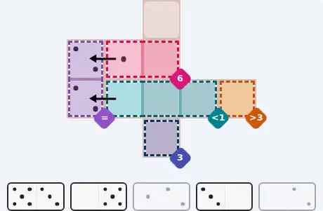 Pips hint for July 13, 2026 – easy level puzzle grid showing key first steps and strategy