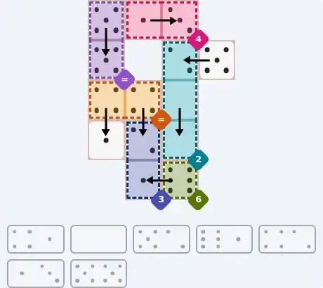 NYT Pips July 13, 2026 medium puzzle full solution grid with completed hints
