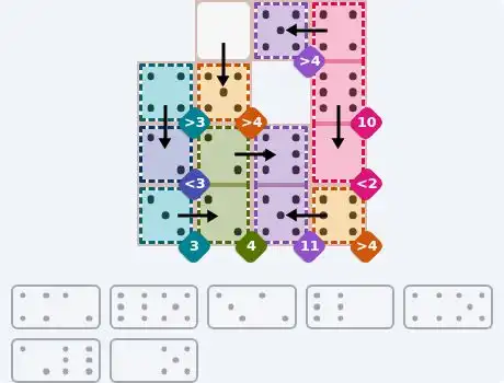 NYT Pips July 14, 2026 medium puzzle full solution grid with completed hints
