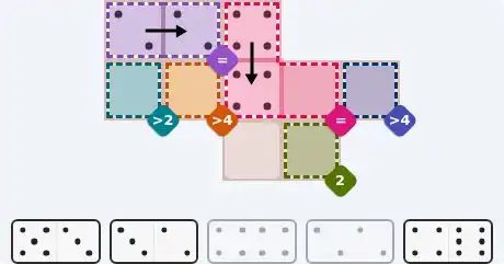 Pips hint for July 18, 2026 – easy level puzzle grid showing key first steps and strategy