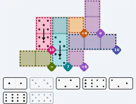Pips hint for July 18, 2026 – medium level puzzle grid highlighting important moves and hints
