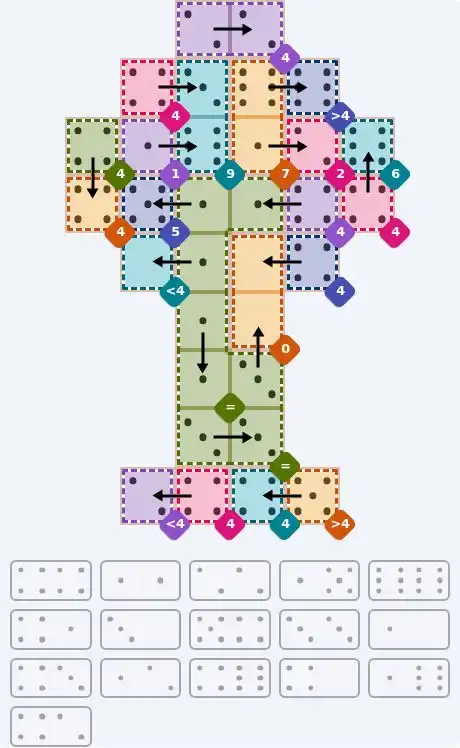 NYT Pips July 19, 2026 hard puzzle full solution grid showing final answer with hints