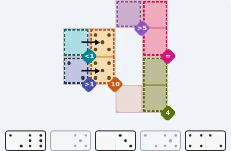 Pips hint for July 20, 2026 – easy level puzzle grid showing key first steps and strategy