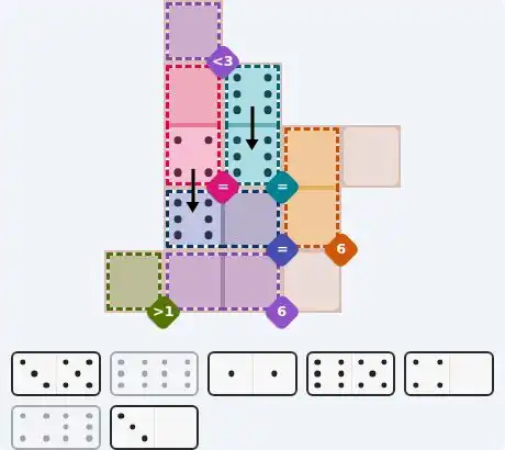 Pips hint for July 22, 2026 – medium level puzzle grid highlighting important moves and hints