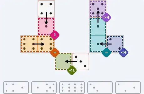 NYT Pips July 23, 2026 easy puzzle full solution grid with all hints completed