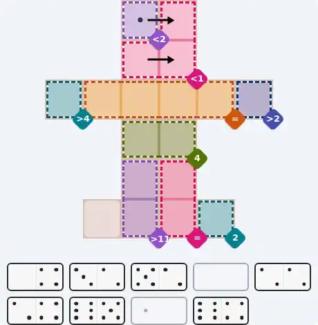 Pips hint for July 23, 2026 – medium level puzzle grid highlighting important moves and hints