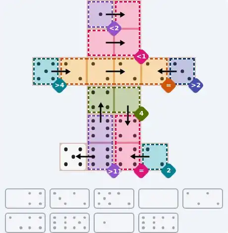 NYT Pips July 23, 2026 medium puzzle full solution grid with completed hints