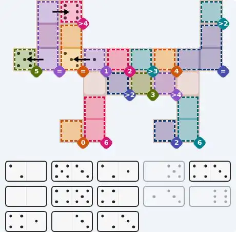Pips hint for July 24, 2026 – hard level puzzle grid with critical first placements and strategy