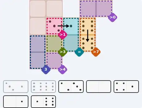 Pips hint for July 24, 2026 – medium level puzzle grid highlighting important moves and hints