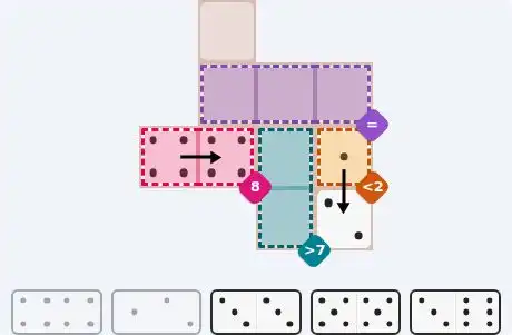 Pips hint for July 25, 2026 – easy level puzzle grid showing key first steps and strategy