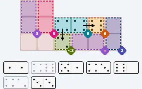 Pips hint for July 25, 2026 – medium level puzzle grid highlighting important moves and hints