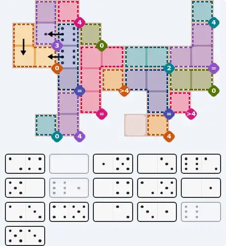 Pips hint for July 27, 2026 – hard level puzzle grid with critical first placements and strategy