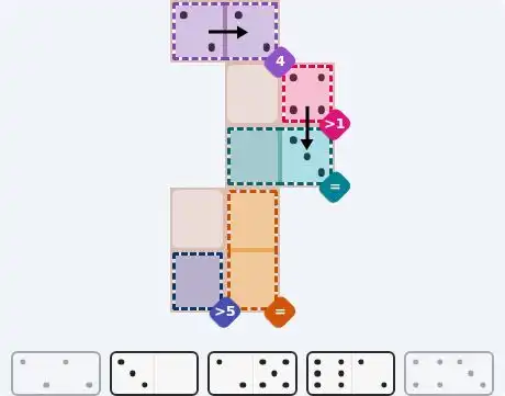 Pips hint for July 29, 2026 – easy level puzzle grid showing key first steps and strategy
